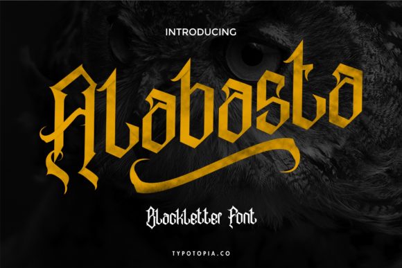 Alabasta: The Blackletter Font That Commands Attention