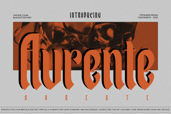 Avrente: Bridging Blackletter Tradition with Modern Simplicity