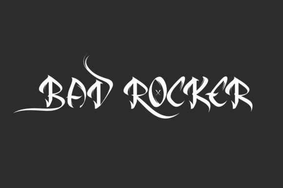 Bad Rocker: A Bold Blackletter Font for Edgy Branding