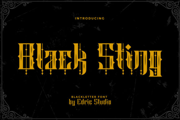 Black Sting: The Gothic Typeface for Bold Designs