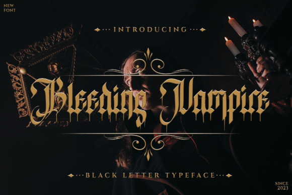 Bleeding Vampire: A Blackletter Font with Modern Bite