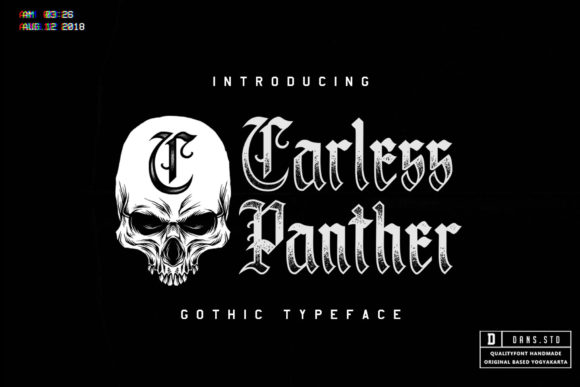 Carless Panther: A Blackletter Font with Modern Edge