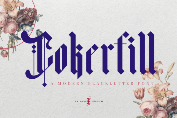 Cokerfill: A Modern Blackletter Font with Vintage Soul
