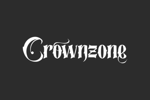Crownzone: A Gothic Blackletter Font for Bold Branding