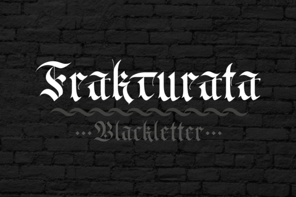 Frakturata: A Bold Blackletter for Modern Design