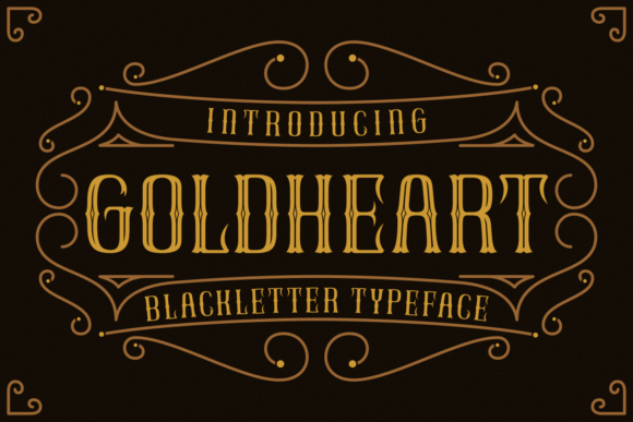 GoldHeart: Elevate Your Creative Projects with This Distinct Blackletter