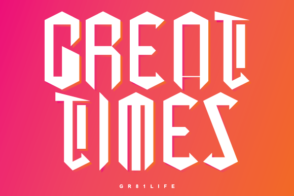 Great Times: The Blackletter Font for Bold Modern Projects