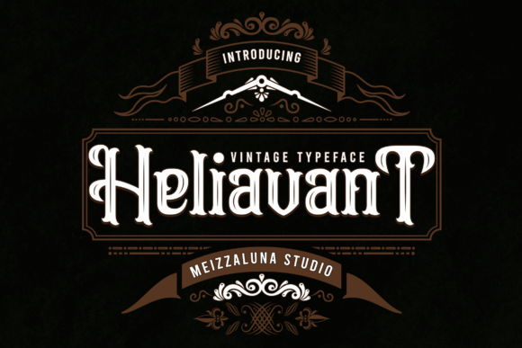 Heliavant: A Blackletter Font for Moody, Victorian Projects
