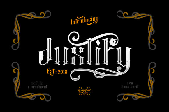 Justify: The Blackletter Font That Commands Attention