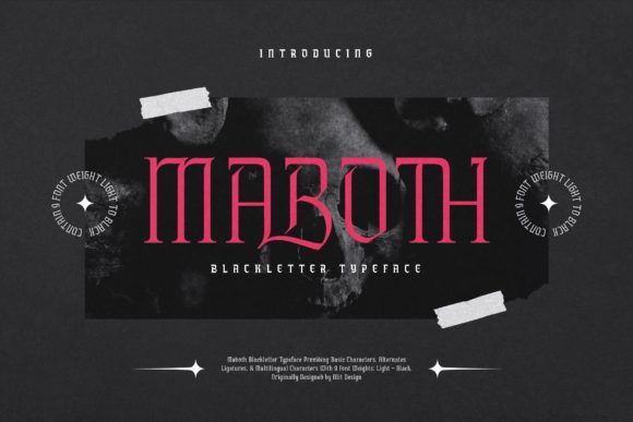 Maboth: The Blackletter Font for Modern Designers