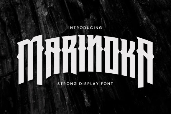 Marinoka: Crafting a Bold Brand Identity with this Blackletter Font