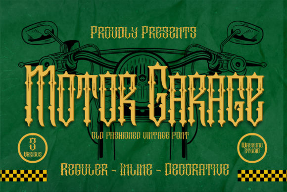 Motor Garage: A Blackletter Font with Modern Vintage Soul