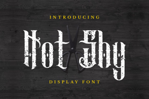 Not Shy: A Gothic Blackletter Font for Bold Designs