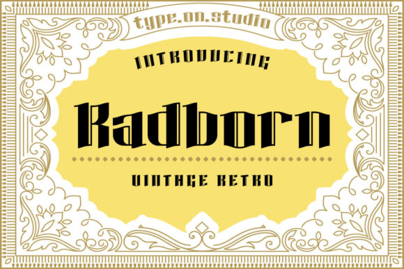 Radborn: A Bold Blackletter Font for Impactful Design