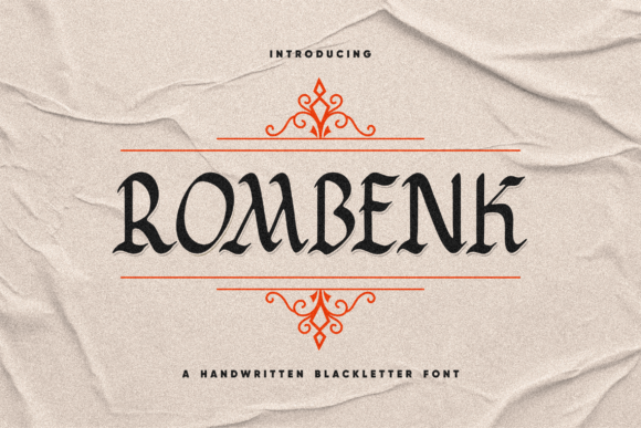 Rombenk: The Assertive Blackletter Font for Bold Brands