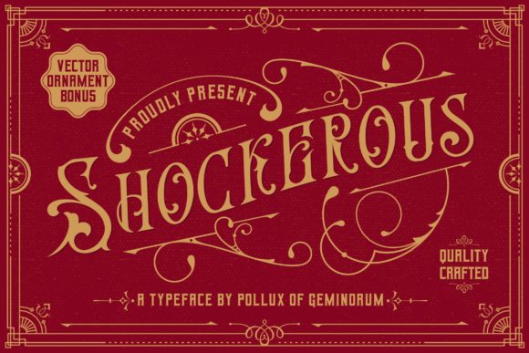 Shockerous: Command Attention with Bold Blackletter Style