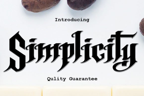 Simplicity: The Authentic Blackletter Font for Modern Design
