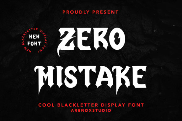 Zero Mistake: Commanding Attention with Gothic Typography